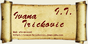 Ivana Tričković vizit kartica